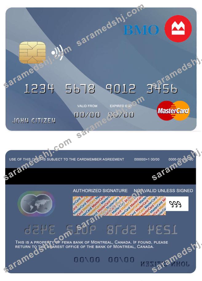 Canada Montreal bank mastercard